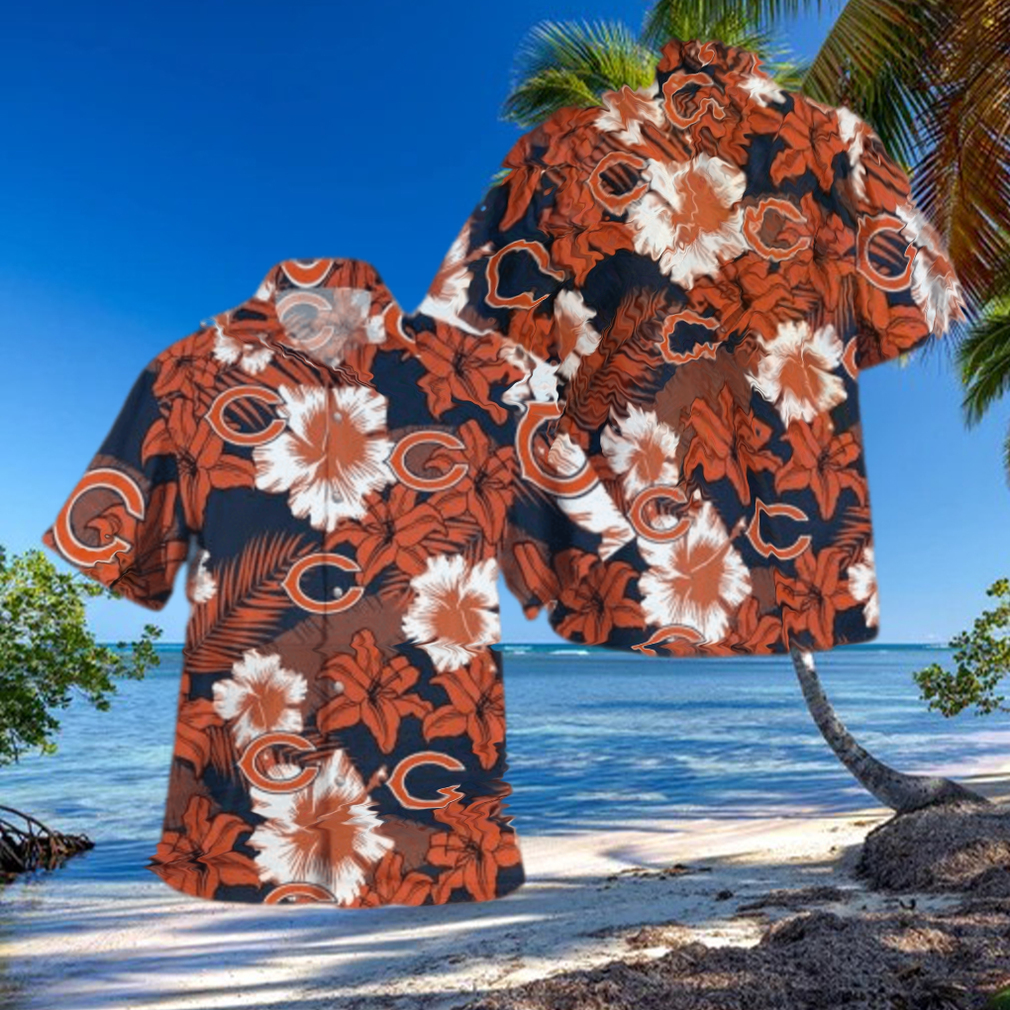 Chicago Bears Summer Flower Hawaiian Shirt Chicago Bears Summer Flower Hawaiian Shirt