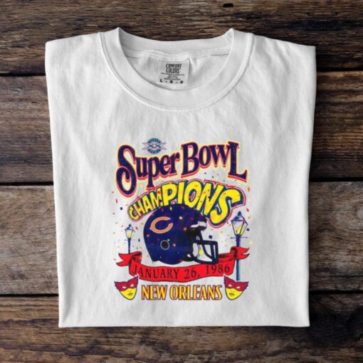 Chicago Bears Super Bowl Champions New Orleans 1986 Shirt
