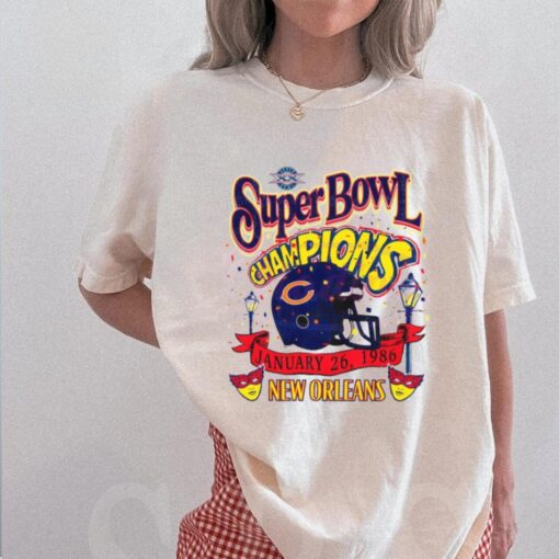 Chicago Bears Super Bowl Champions New Orleans 1986 Shirt