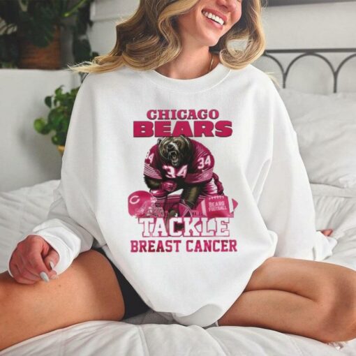 Chicago Bears Tackle Breast Cancer 2024 T hoodie, sweater, longsleeve, shirt v-neck, t-shirt