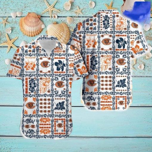 Chicago Bears Trendy Hawaiian Shirt And Short For Men Gift, Short Beach For Family Christmas