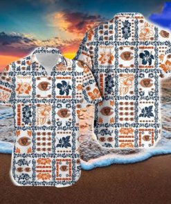 Chicago Bears Trendy Hawaiian Shirt And Short For Men Gift, Short Beach For Family Christmas