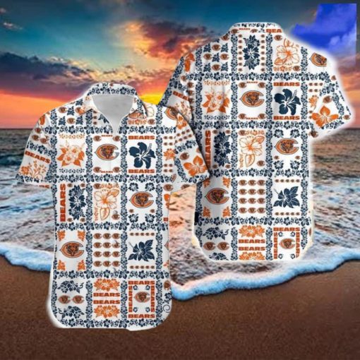 Chicago Bears Trendy Hawaiian Shirt And Short For Men Gift, Short Beach For Family Christmas