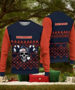 Chicago Bears Ugly Christmas Skull Xmas Sweater