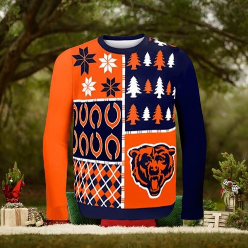 Chicago Bears Ugly Christmas Sweater Full Print For Chicago Bears Fans