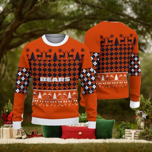 Chicago Bears Ugly Christmas Xmas Sweater Gather Gift Mens Women