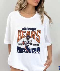 Chicago Bears Walter Payton Homage Ash Retired Player Caricature Tri Blend T Shirt 1 Chicago Bears Walter Payton Homage Ash Retired Player Caricature Tri Blend T Shirt