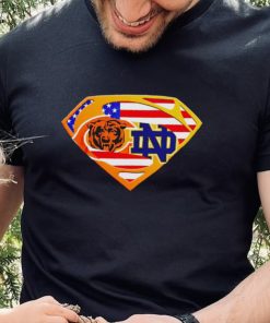 Chicago Bears and Notre Dame Fighting Irish Superman sports logo shirt