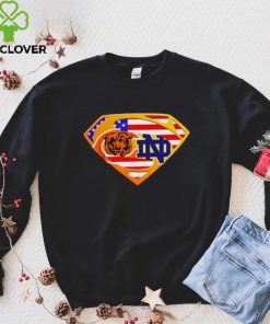 Chicago Bears and Notre Dame Fighting Irish Superman sports logo shirt 6 Chicago Bears and Notre Dame Fighting Irish Superman sports logo shirt