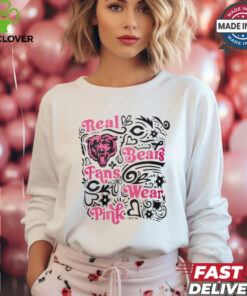 Chicago Bears real Bears fans wear pink shirt