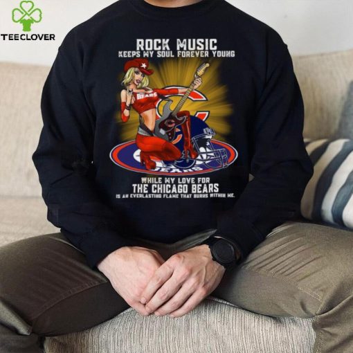 Chicago Bears rock music keep my soul forever young hoodie, sweater, longsleeve, shirt v-neck, t-shirt