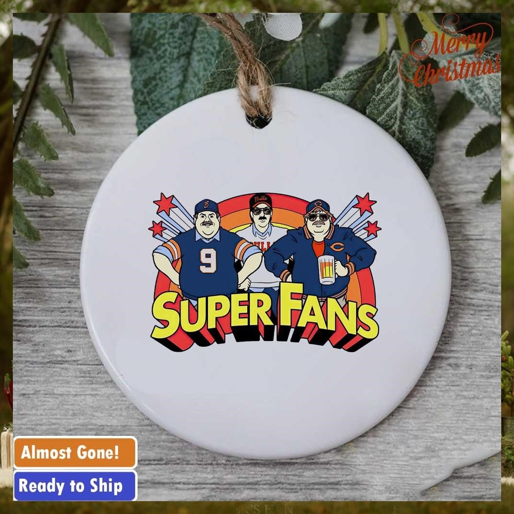 Chicago Bears super fans ornament Chicago Bears super fans ornament