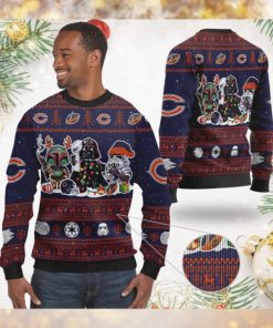 Chicago BearsI Star Wars Ugly Christmas Sweater Sweatshirt Holiday Party 2021 Plus Size For Men Women Darth Vader Boba Fett Stormtrooper