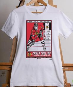 Chicago Blackhawks Chris Chelios Jersey Retirement Night United Center Chicago, IL 2.25.24 poster shirt