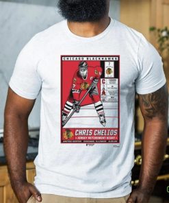 Chicago Blackhawks Chris Chelios Jersey Retirement Night United Center Chicago, IL 2.25.24 poster shirt