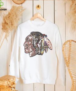 Chicago Blackhawks Cuce Heather Sequin Pullover Shirt