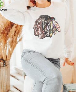 Chicago Blackhawks Cuce Heather Sequin Pullover Shirt