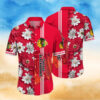 Chicago Blackhawks Bold Stripes Hawaiian Shirt