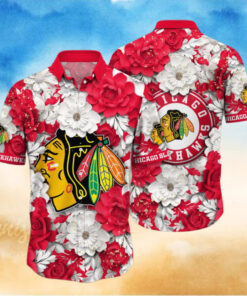Chicago Blackhawks Golden Edge Hawaiian Shirt