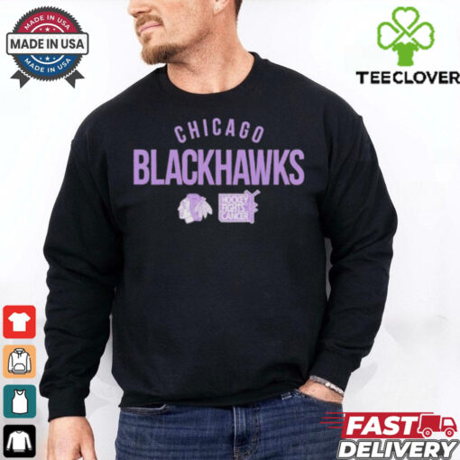 Chicago Blackhawks Hockey Fights Cancer 2024 Shirt