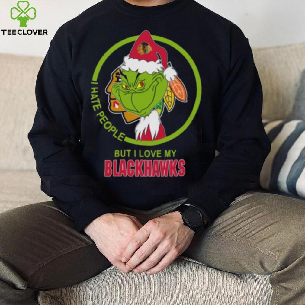 For NHL Fans Chicago Blackhawks Grinch Hand Funny Christmas Gift