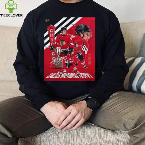 Chicago Blackhawks NHL Connor Bedard MVP Calder Memorial Trophy signature shirt
