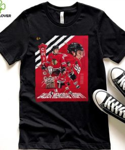Chicago Blackhawks NHL Connor Bedard MVP Calder Memorial Trophy signature shirt