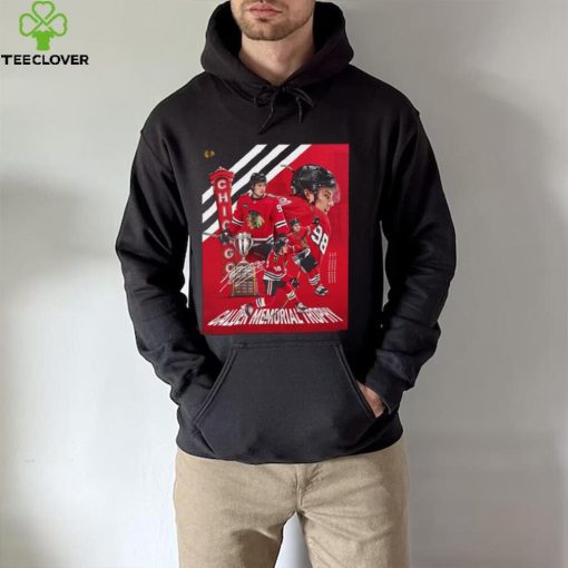 Chicago Blackhawks NHL Connor Bedard MVP Calder Memorial Trophy signature shirt