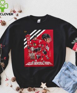 Chicago Blackhawks NHL Connor Bedard MVP Calder Memorial Trophy signature shirt
