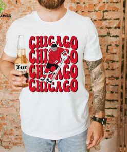 Chicago Blackhawks NHL ice hockey player cartoon shirt