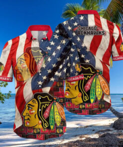Chicago Blackhawks Patriotic Pride Hawaiian Shirt