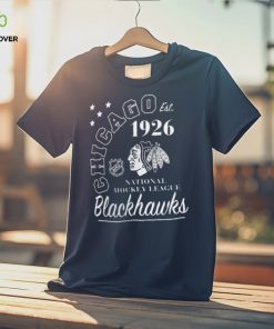 Chicago Blackhawks Starter Black Arch City Theme Graphic T Shirt