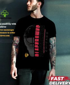 Chicago Blackhawks Starter Half Helmet Logo T Shirt