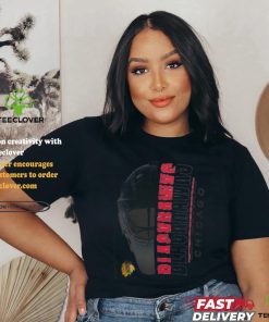 Chicago Blackhawks Starter Half Helmet Logo T Shirt