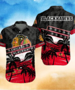 Chicago Blackhawks Tropical Paradise Hawaiian Shirt