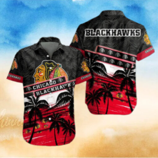 Chicago Blackhawks Tropical Paradise Hawaiian Shirt