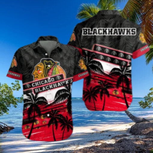 Chicago Blackhawks Tropical Paradise Hawaiian Shirt