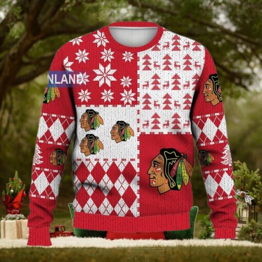 Chicago Blackhawks Ugly Sweater Christmas