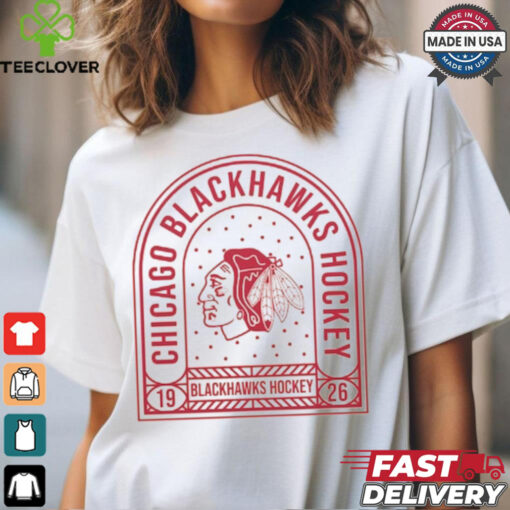 Chicago Blackhawks Uphill Stained Glass T Shirt
