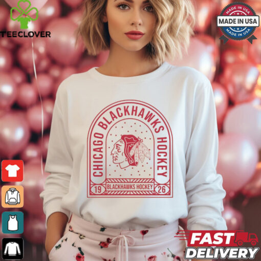 Chicago Blackhawks Uphill Stained Glass T Shirt