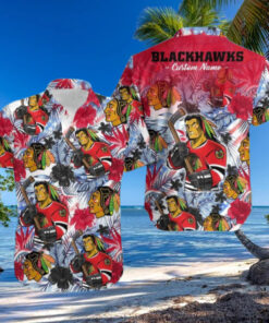 Chicago Blackhawks Warrior Spirit Hawaiian Shirt