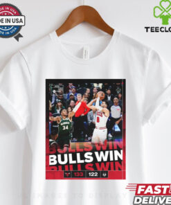 Chicago Bulls 133 – 122 Milwaukee Bucks Bulls Win Knuck If You Buck Poster t shirt 2 Chicago Bulls 133 – 122 Milwaukee Bucks Bulls Win Knuck If You Buck Poster t shirt