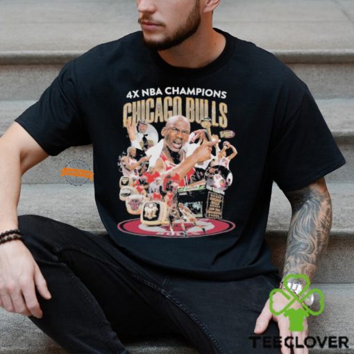 Chicago Bulls 4 Times NBA Champions Fan Proud T Shirt