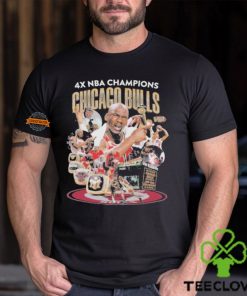 Chicago Bulls 4 Times NBA Champions Fan Proud T Shirt