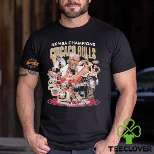 Chicago Bulls 4 Times NBA Champions Fan Proud T Shirt