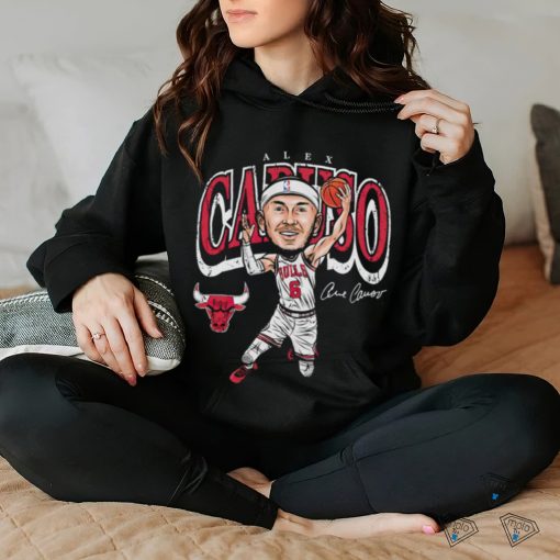 Chicago Bulls Alex Caruso cartoon signature hoodie, sweater, longsleeve, shirt v-neck, t-shirt