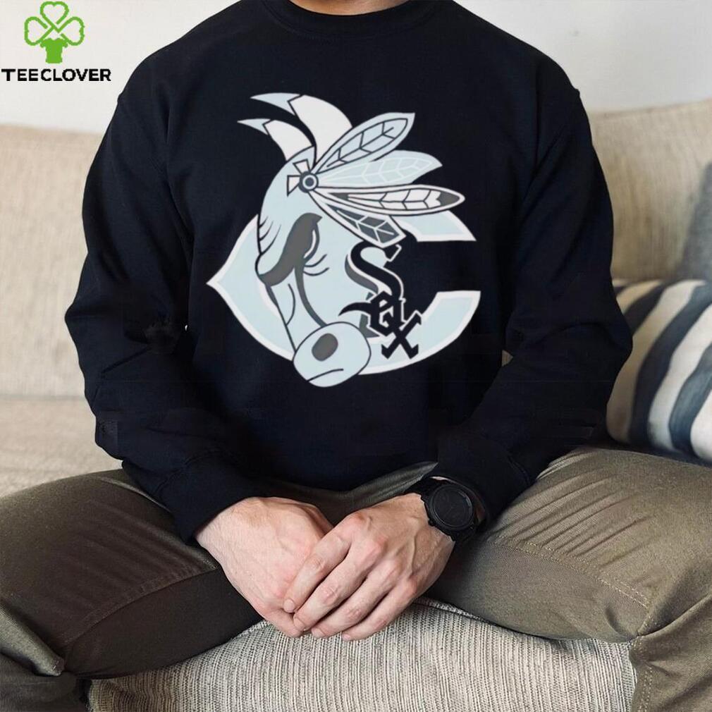 Chicago Bulls Bears Blackhawks White Sox logo shirt Chicago Bulls Bears Blackhawks White Sox logo shirt