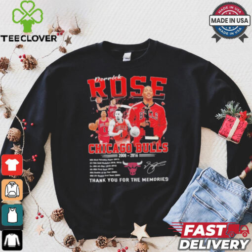 Chicago Bulls Derrick Rose NBA Most Valuable Player 2008 2016 Thank You T Shirt