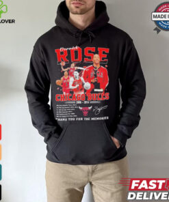 Chicago Bulls Derrick Rose NBA Most Valuable Player 2008 2016 Thank You T Shirt