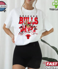 Chicago Bulls Looney Tunes Nba Basketball player cartoon shirt
